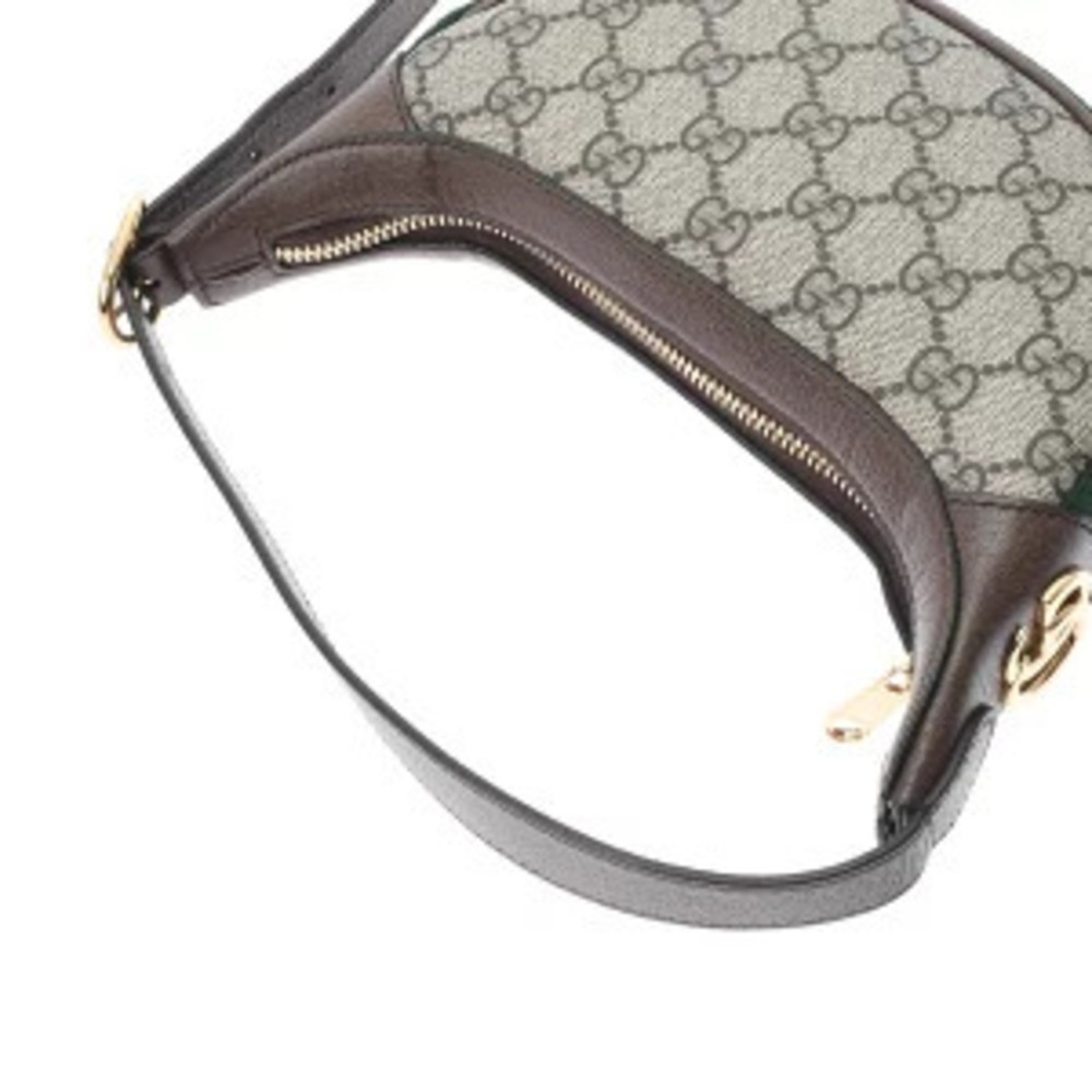 Gucci Ophidia GG Bag Beige Brown Supreme Canvas Leather Handbag - Picture 3 of 9
